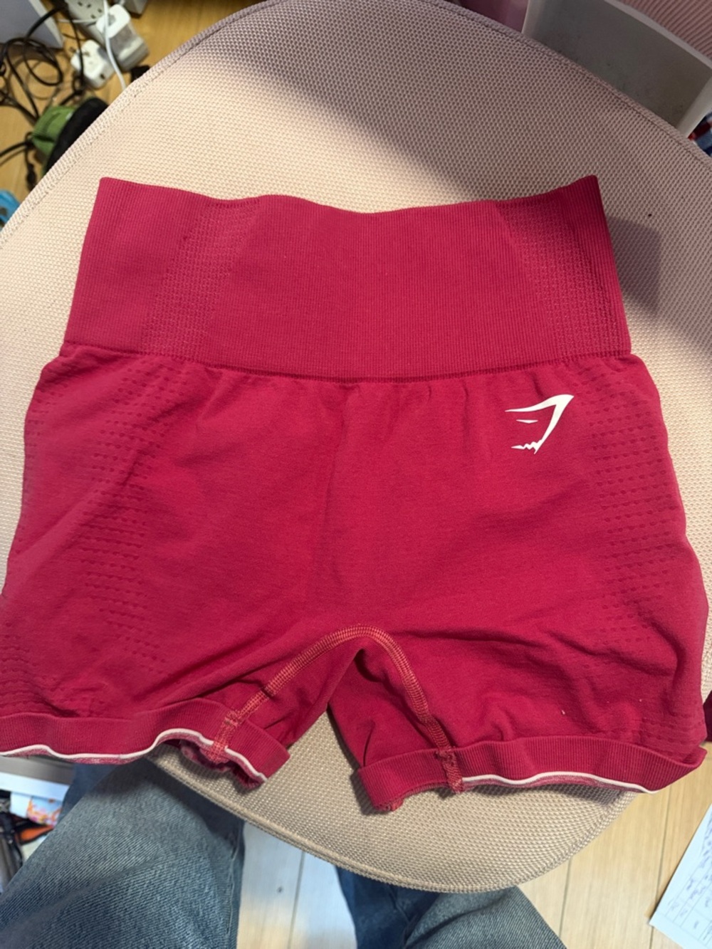 Gymshark Women's High-Rise Seamless Cranberry Bike Shorts